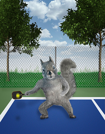 Pickle Ball Squirrel