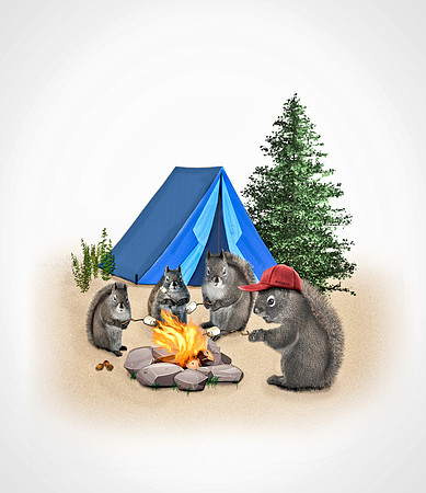 Camping Squirrel