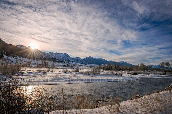 Sunrise over the Yellowstone River