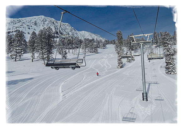 A bluebird day at Bridger Bowl